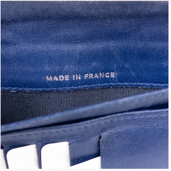 Unique Beautiful Chanel Wallet & Woc Dark Blue - Picture 12 of 17